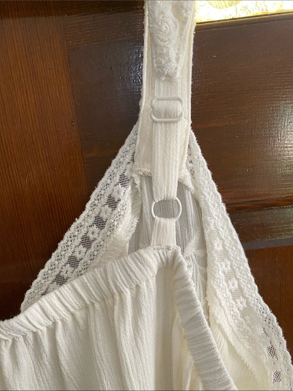 Ivory Embroidered Tank Top - Picture 3 of 3